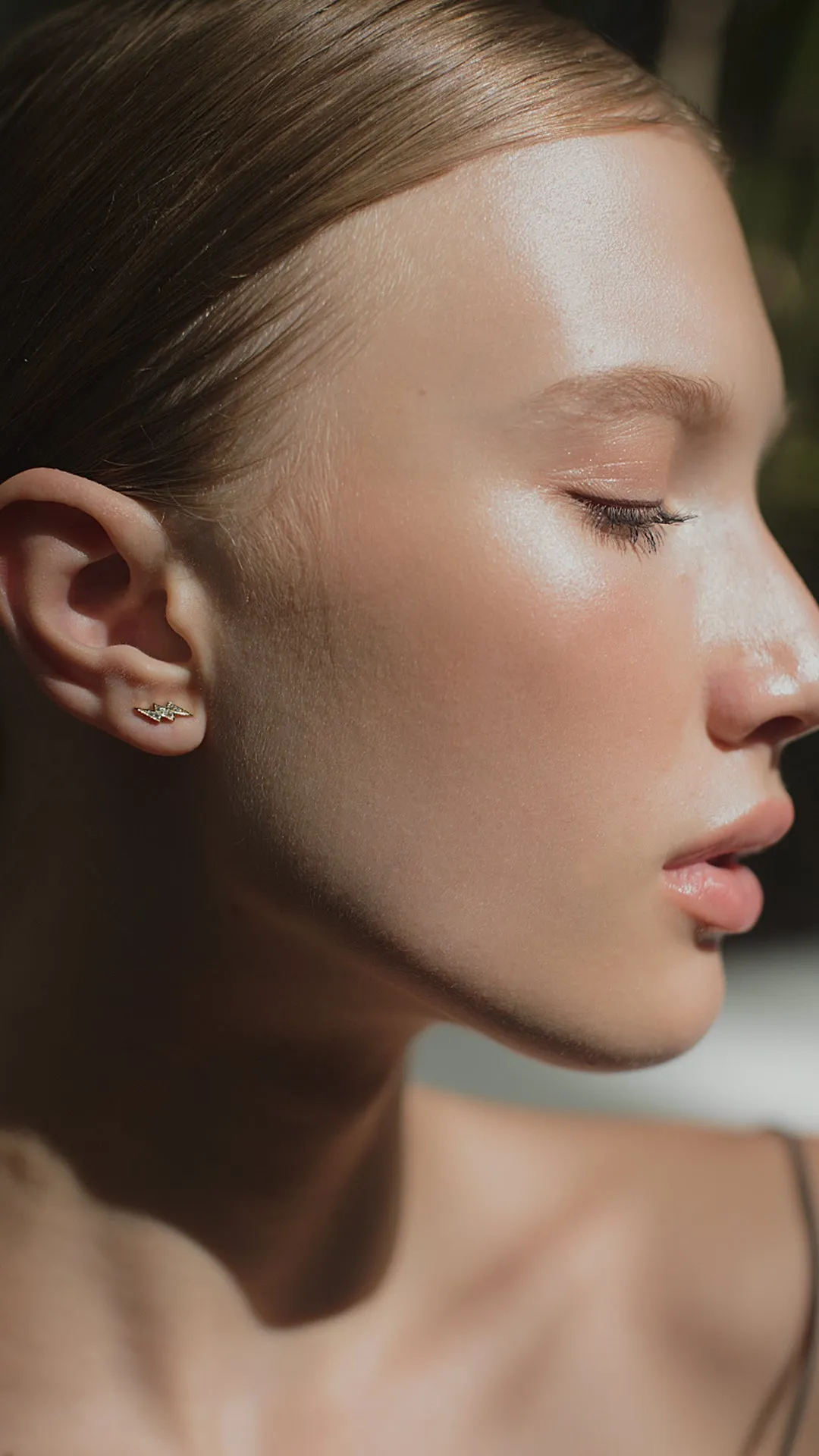Lightning Stud 18K Gold Vermeil