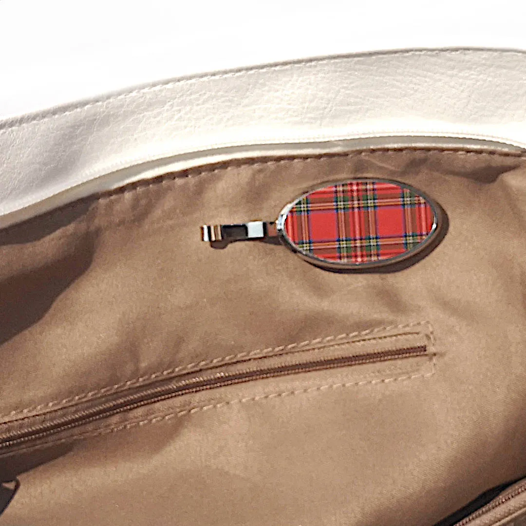 Magnetic Phone Holder | For Handbag, Car, Home, Office | Red Tartan Design