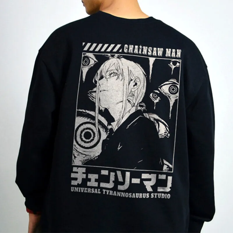 Manga Aesthetic Makima Devil Eyes Sweatshirt Chainsaw Man