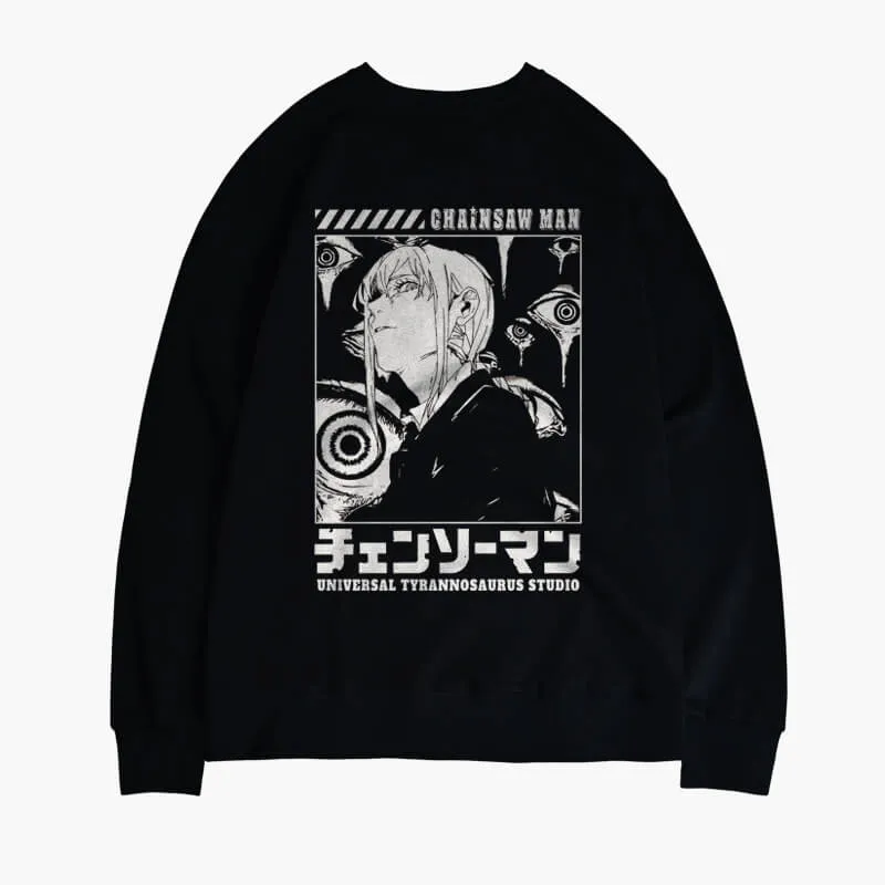 Manga Aesthetic Makima Devil Eyes Sweatshirt Chainsaw Man