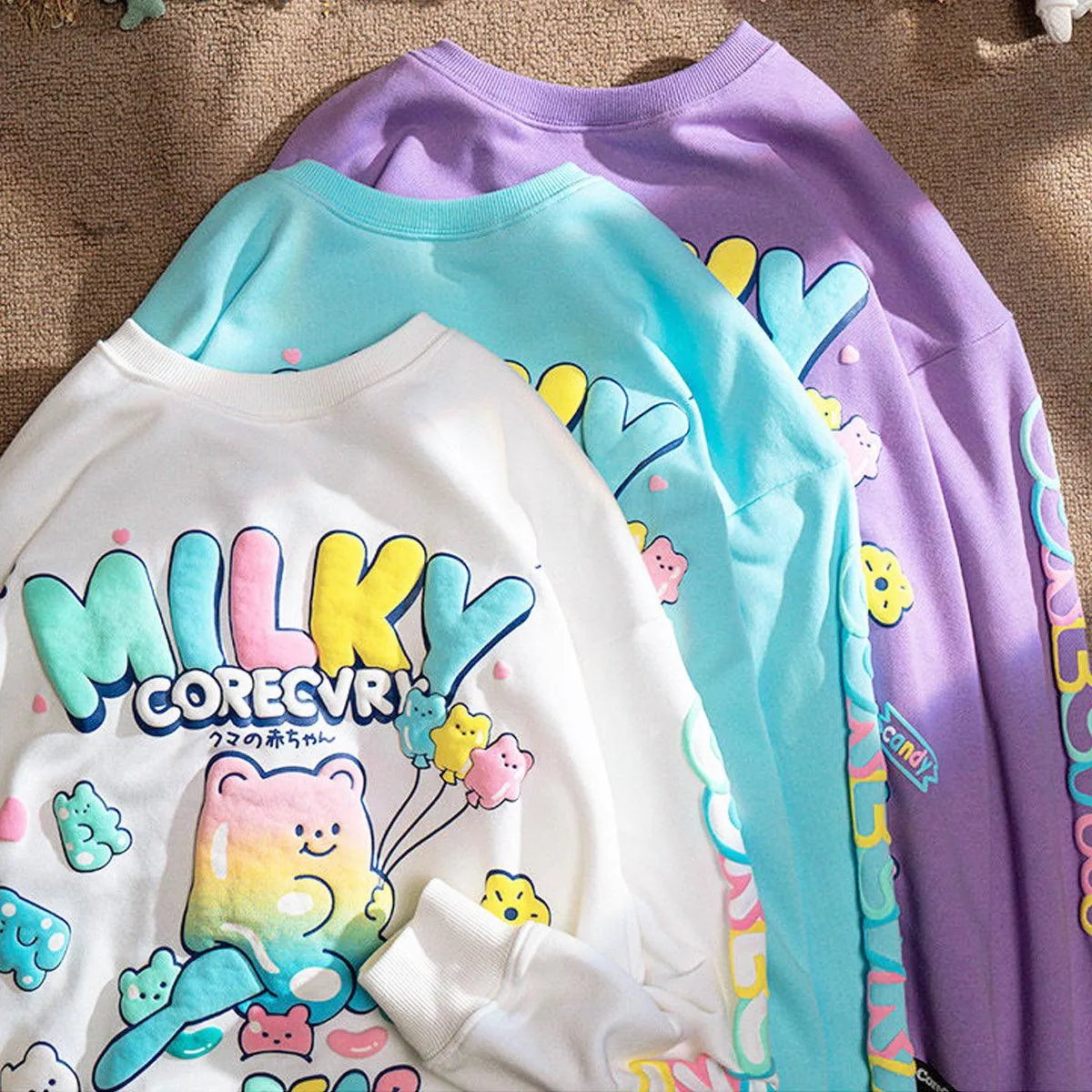 Milky Cute Gummy Bear Sweatshirt