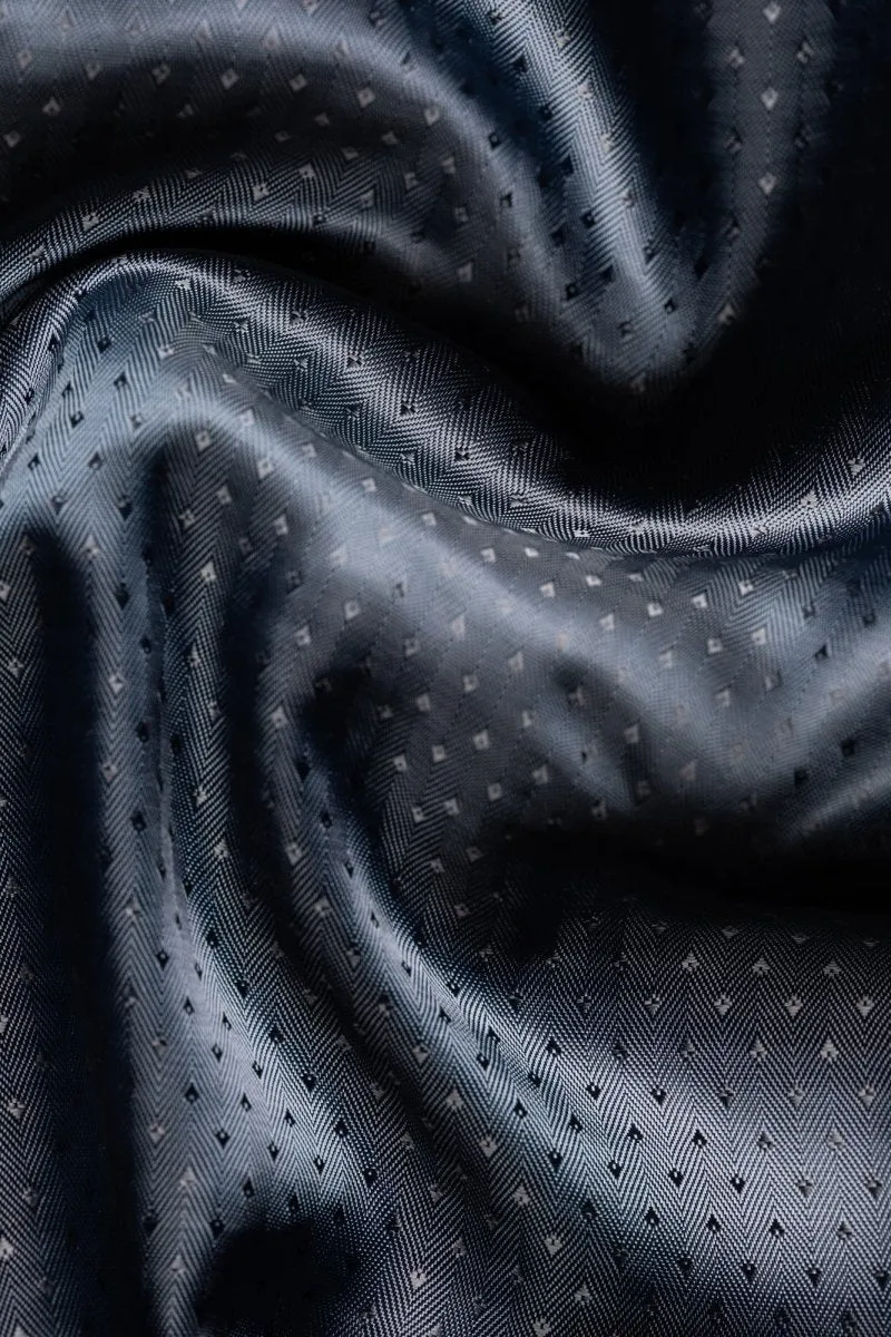 Modern Navy Blue 2 Button Suit