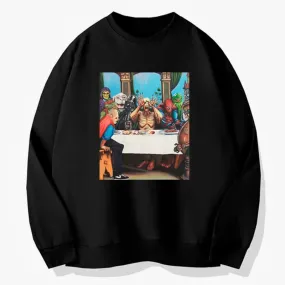 Movie Characters Last Supper Scene Sweatshirt Memecore