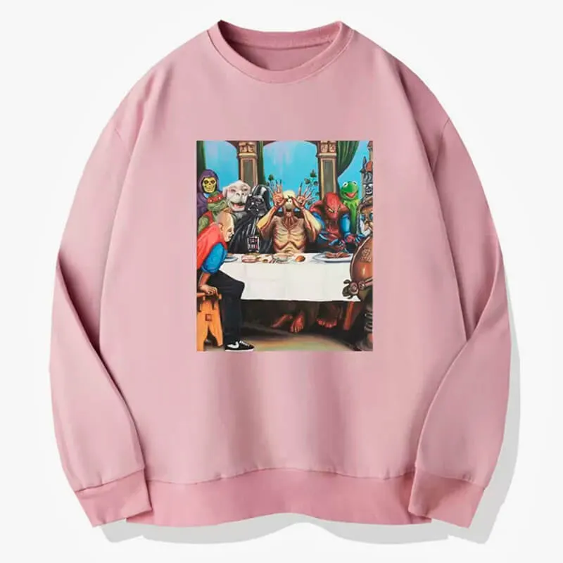 Movie Characters Last Supper Scene Sweatshirt Memecore