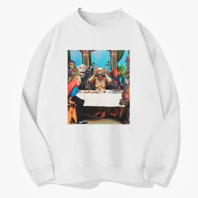 Movie Characters Last Supper Scene Sweatshirt Memecore