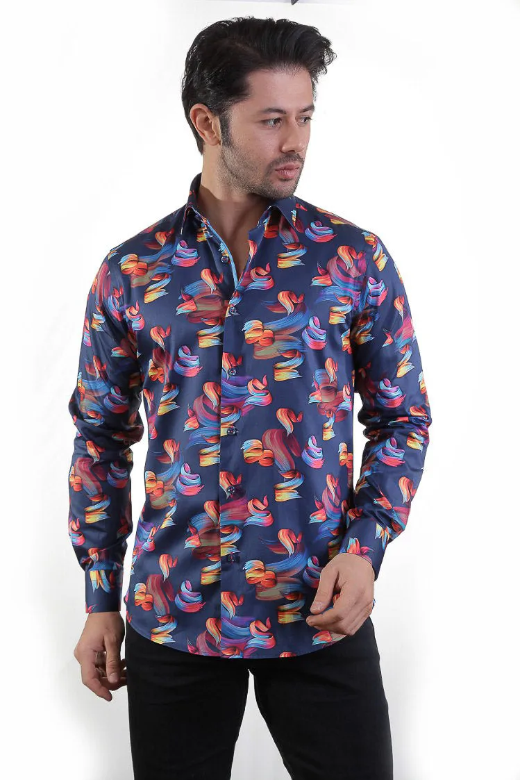 NAVY MULTI COLOR PAINT