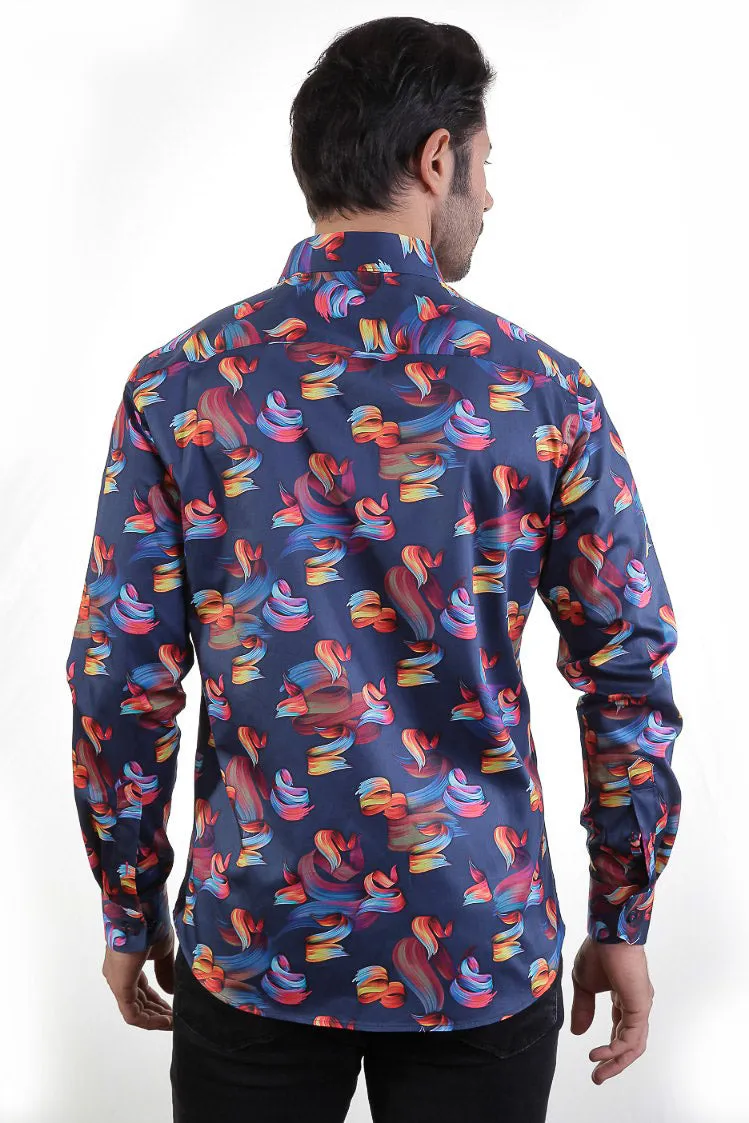 NAVY MULTI COLOR PAINT