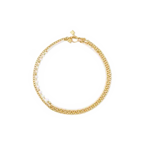Necklace Chain & Pearl Fever white-gold