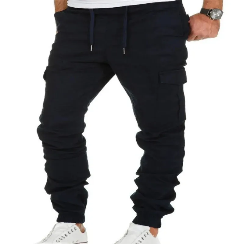 New Spring Autumn Collection Bottoms New Jogger Pants Men Drawstring Comfortable Elastic Waist Sweatpants