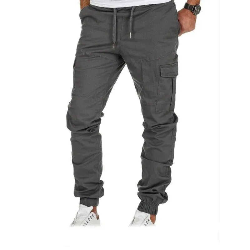 New Spring Autumn Collection Bottoms New Jogger Pants Men Drawstring Comfortable Elastic Waist Sweatpants
