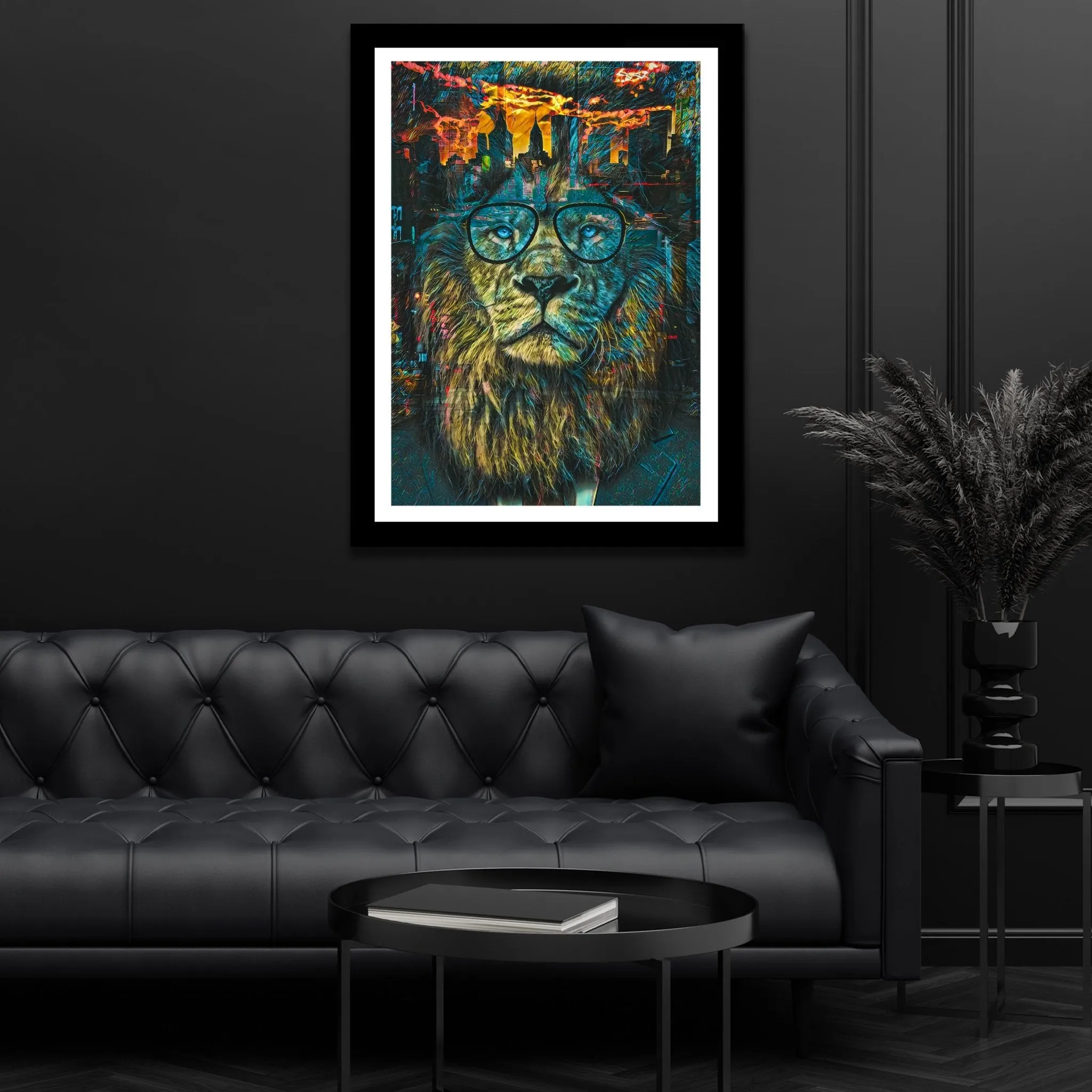 NYC Business Lion Semi-gloss Print