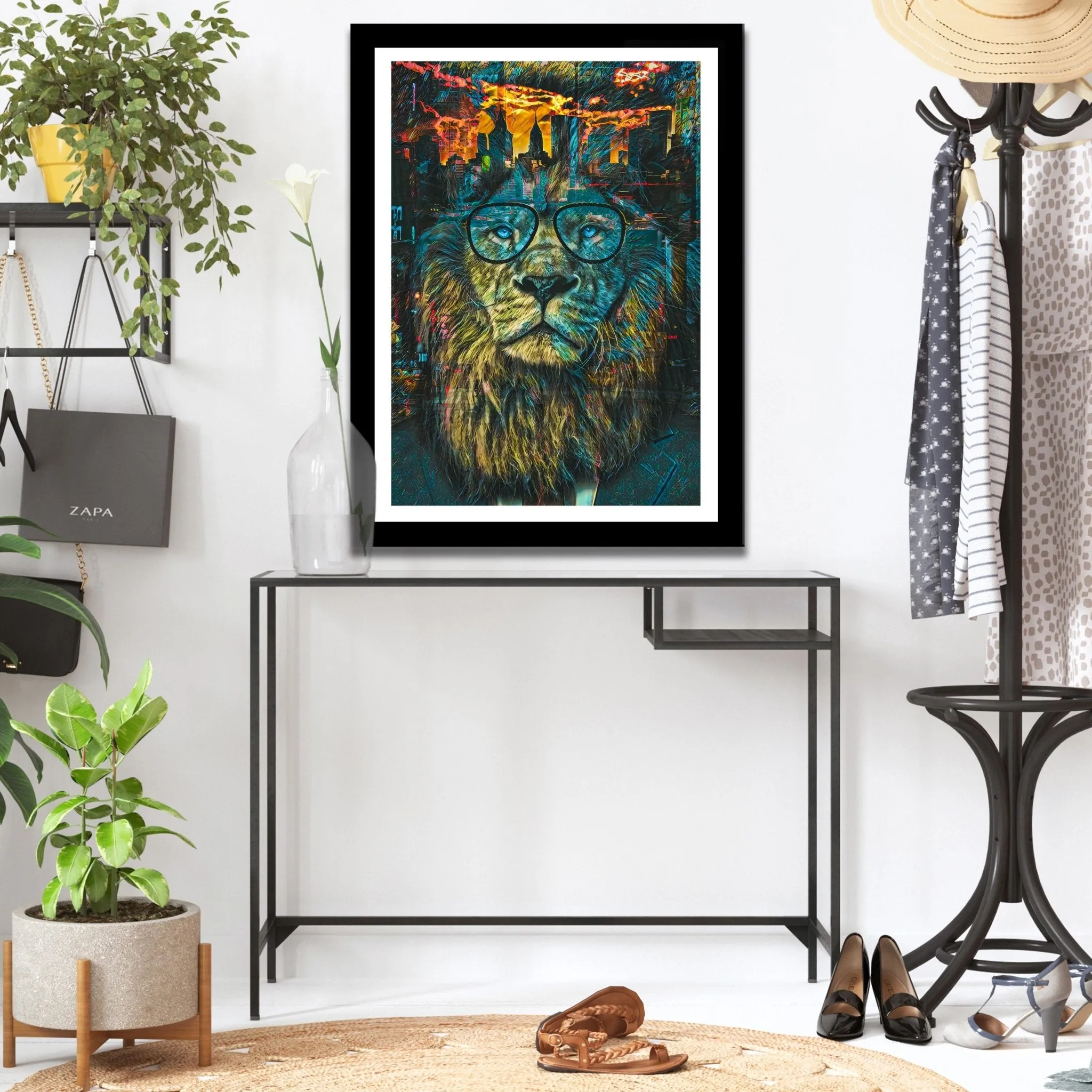 NYC Business Lion Semi-gloss Print