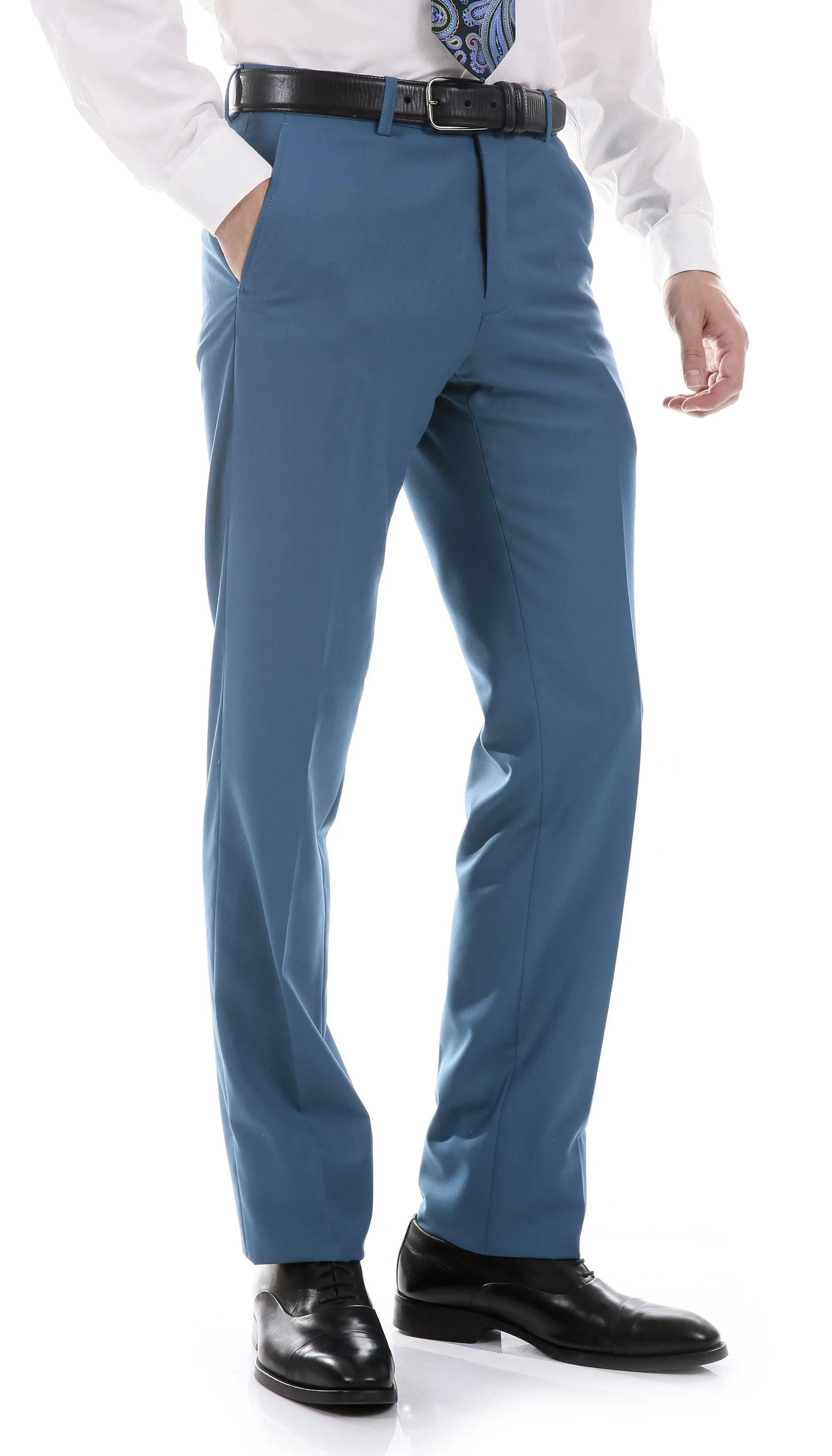 Oslo Collection - Slim Fit 2 Piece Suit Color Teal