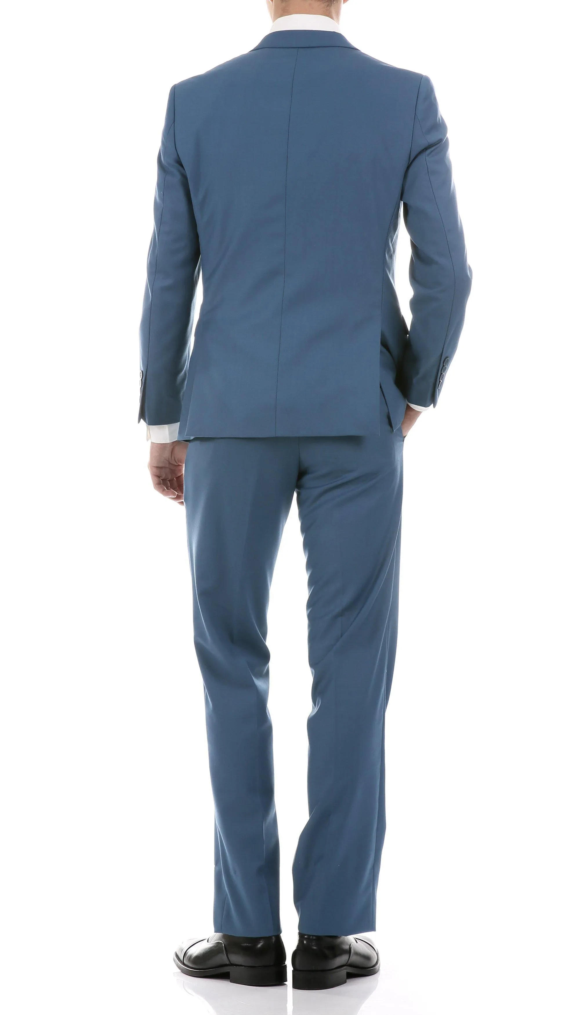 Oslo Collection - Slim Fit 2 Piece Suit Color Teal