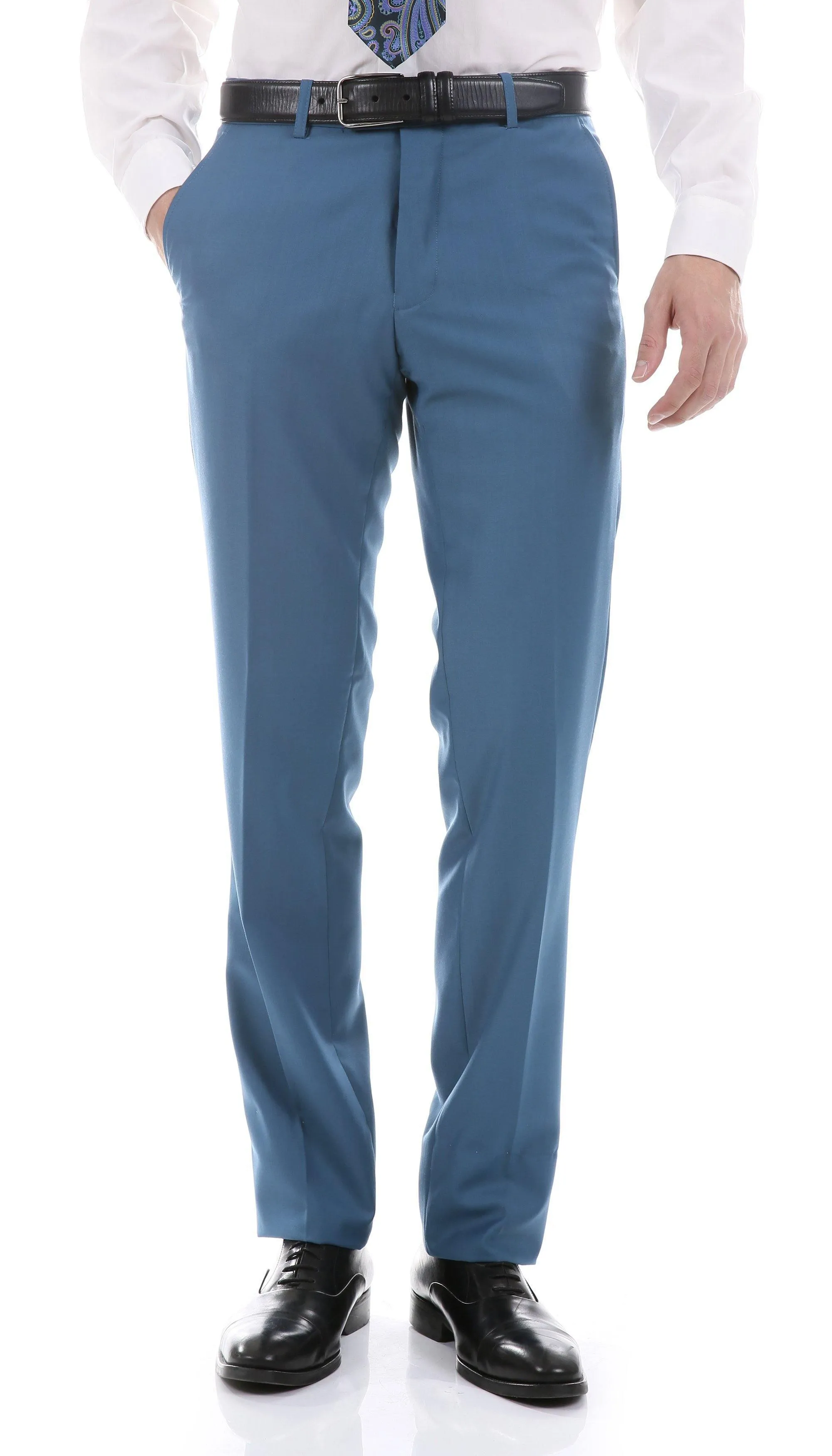 Oslo Collection - Slim Fit 2 Piece Suit Color Teal