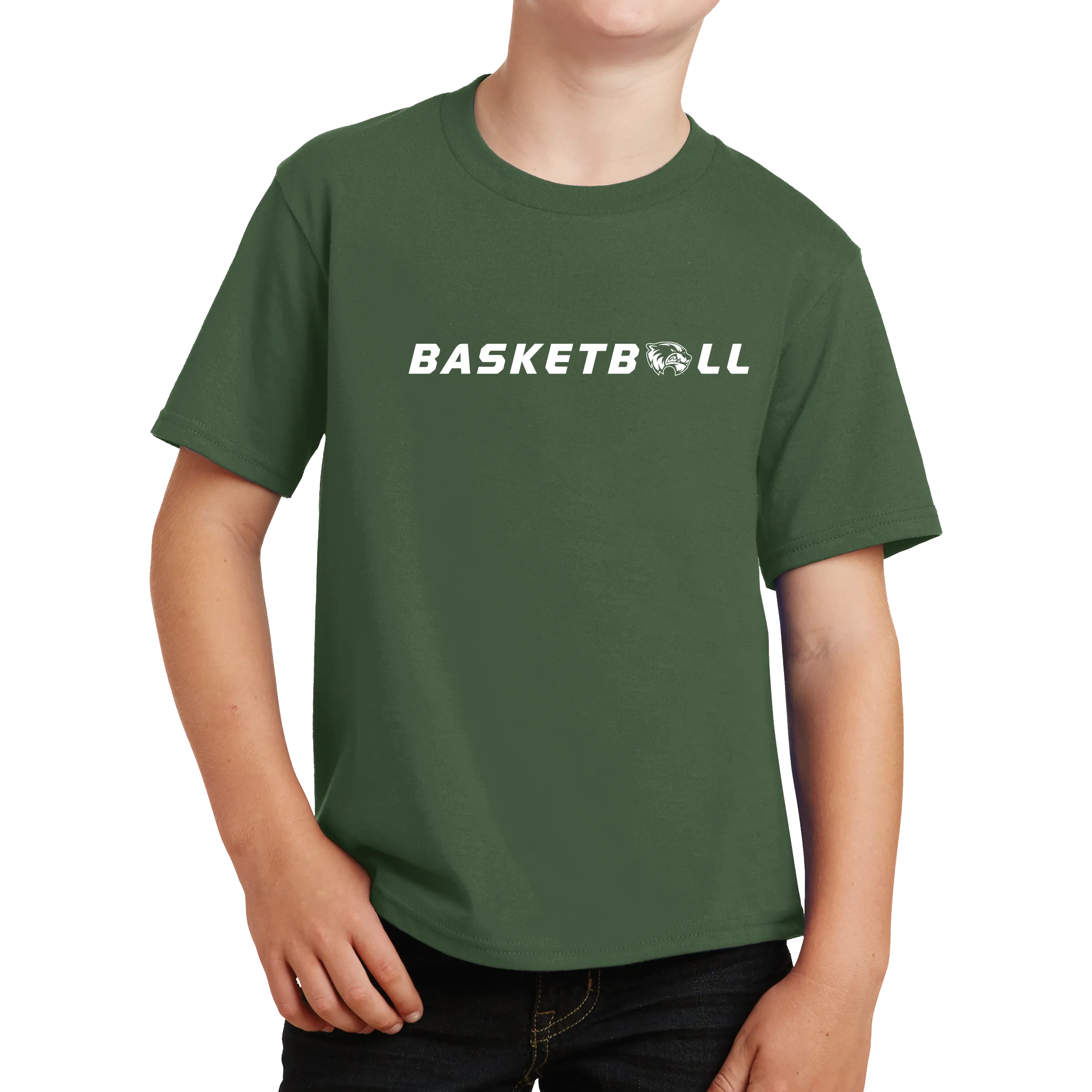 Port & Company Youth Fan Favorite Tee-Basketball Head