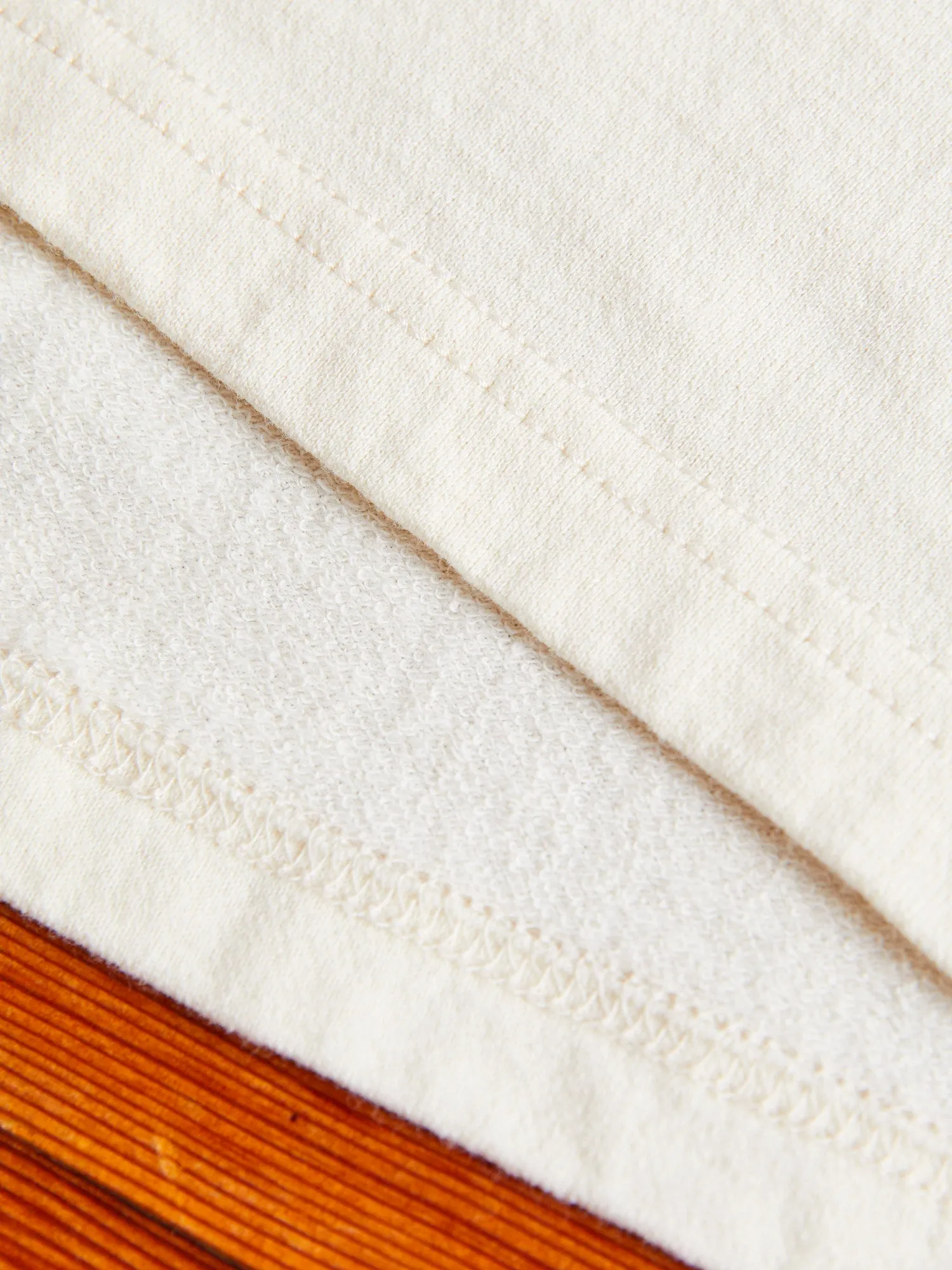 Ivory Ranji Inlay Loopwheel T-Shirt: High-Quality Mens Off-White Tee
