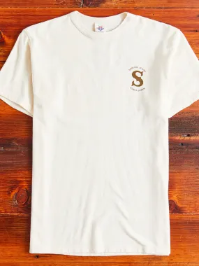 Ivory Ranji Inlay Loopwheel T-Shirt: High-Quality Mens Off-White Tee