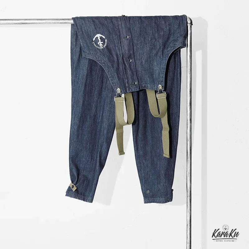 Retro Navy Deck Overalls