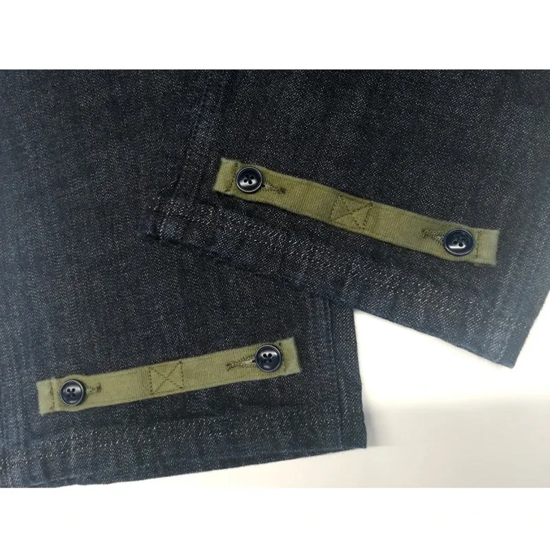 Retro Navy Deck Overalls