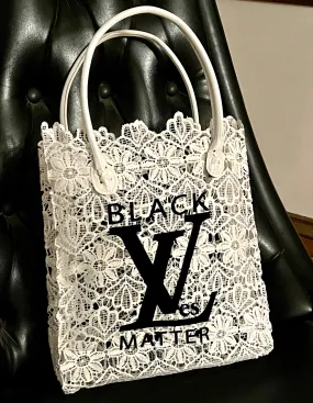Small Lace Tote- Black LiVes Matter Tote!