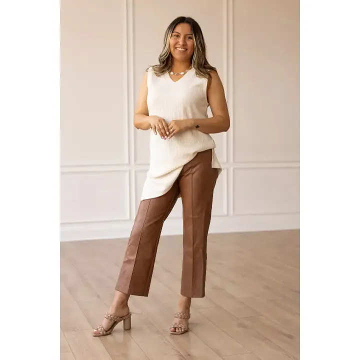 Snake Skin Leather Pants
