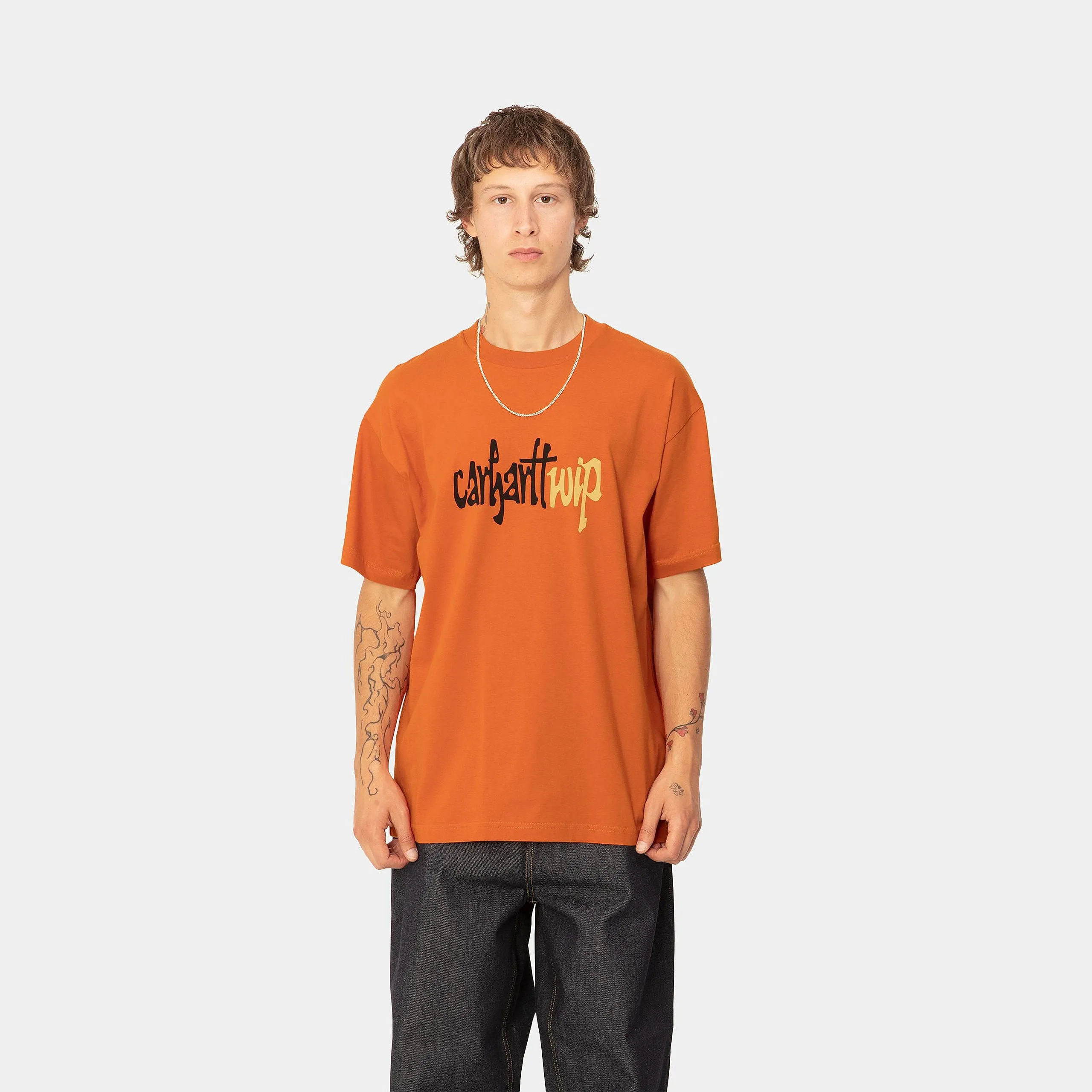 S/S BRUSH WIP T-SHIRT / CARHARTT WIP / TUMERIC