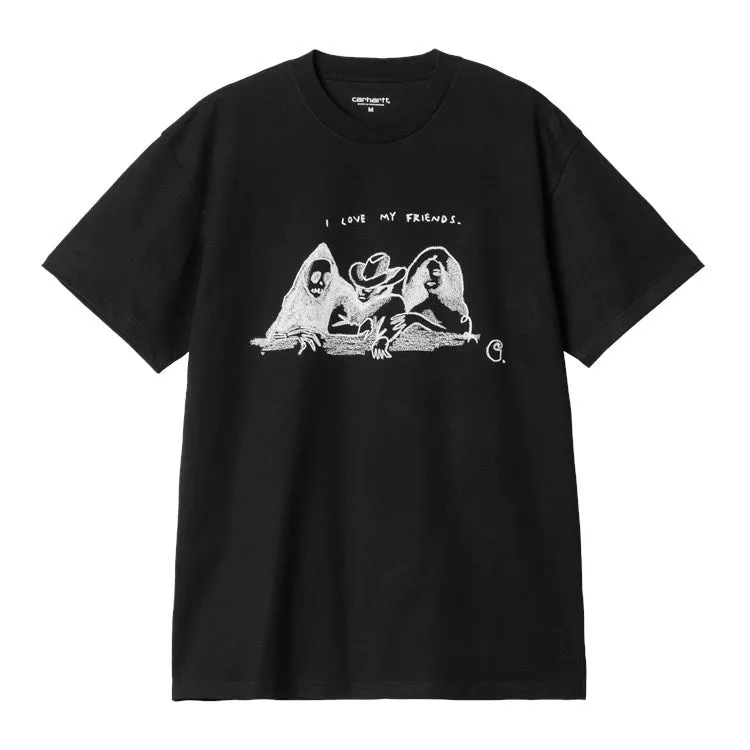 S/S PEPE FRIENDS T-SHIRT  / CARHARTT WIP / BLACK