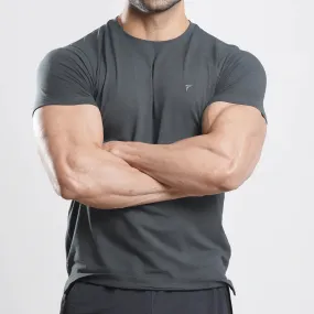 Tf-Charcoal Muscle-Fit Premium Lycra Tee