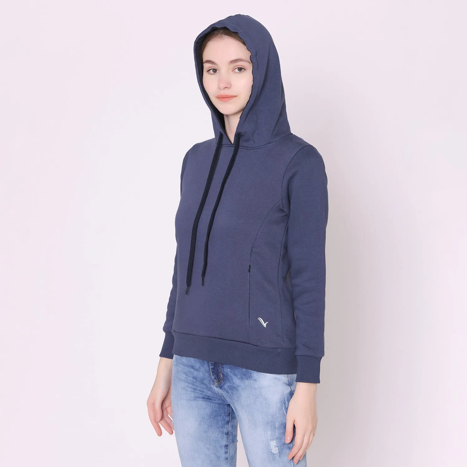 Women's Hoodie Jacket - Navy