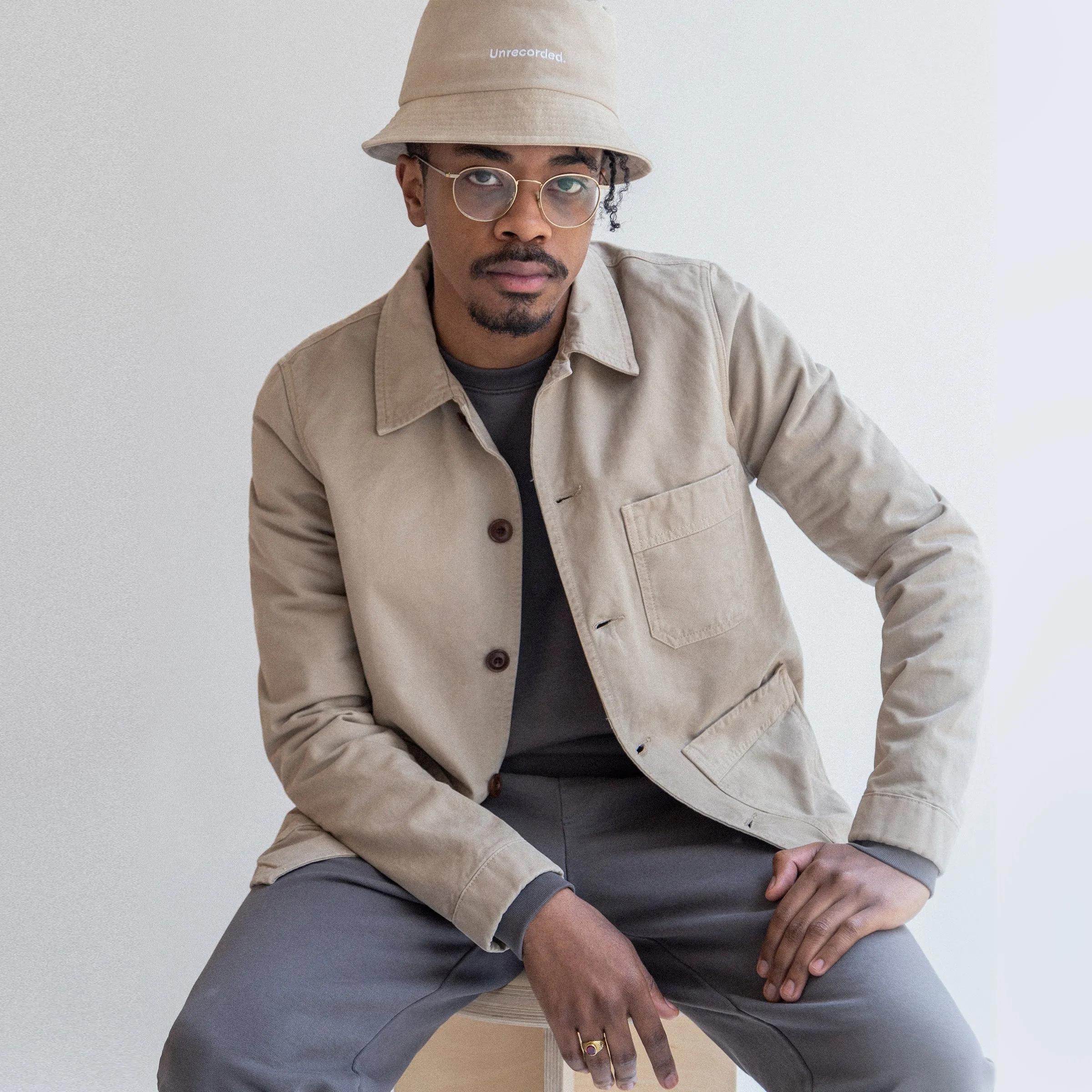 Worker Jacket  - Khaki - Final Sale
