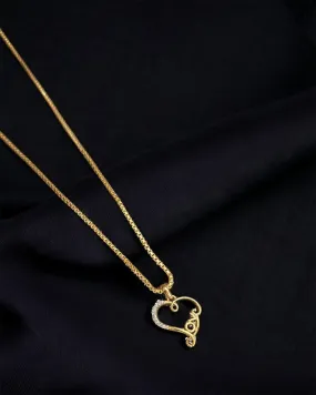 Zevarly Symbol Of Love Locket with Chain